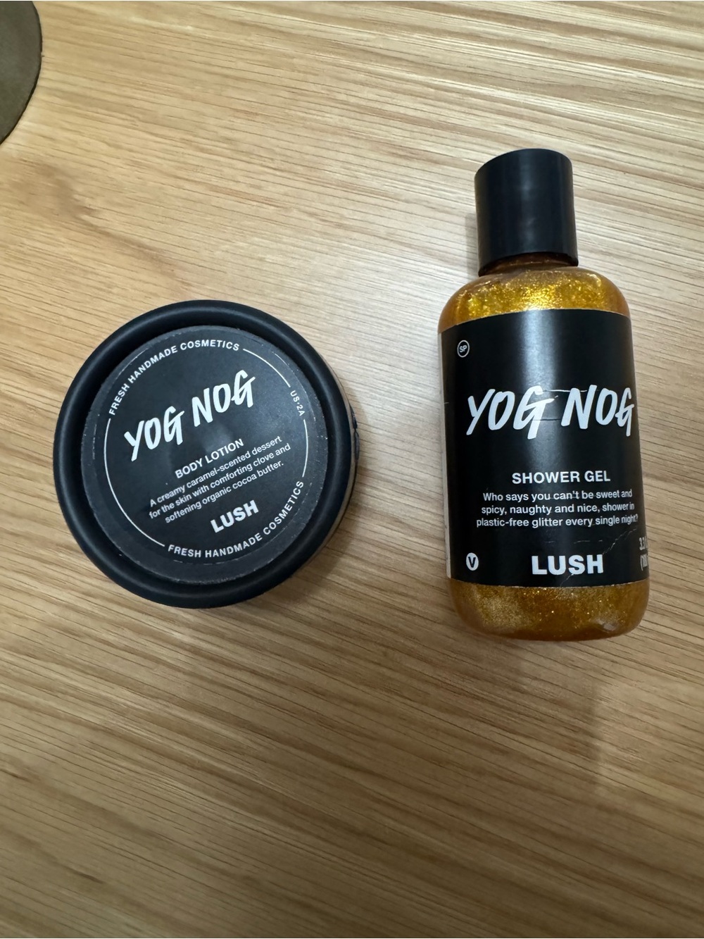 LUSH Yog Nog Shower Gel + Body Lotion Set Holiday Limited Edition